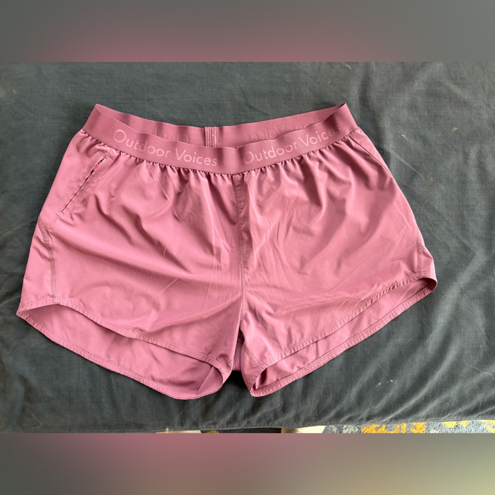 Outdoor Voices Mauve Athletic Shorts